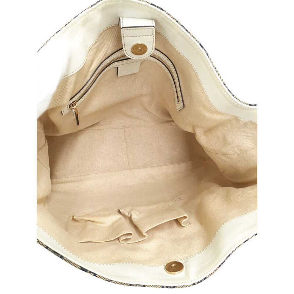 Gucci GG leather Heritage white shoulder canvas bag - Picture 3 of 9